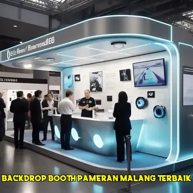backdrop booth pameran malang terbaik